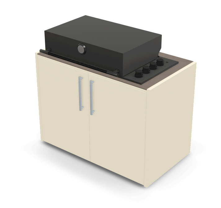 Brabura Box-Q 4-Brenner schwarz| Neuestes Edelstahlmodell, Detailansicht 35