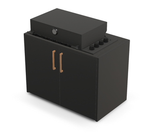 Brabura Box-Q 4-Brenner schwarz| Neuestes Edelstahlmodell