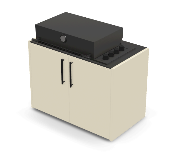 Brabura Box-Q 4-Brenner schwarz| Neuestes Edelstahlmodell, Detailansicht 4