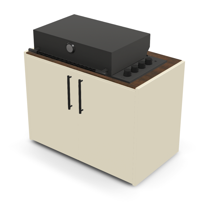 Brabura Box-Q 4-Brenner schwarz| Neuestes Edelstahlmodell, Detailansicht 40