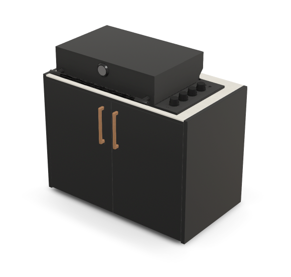 Brabura Box-Q 4-Brenner schwarz| Neuestes Edelstahlmodell, Detailansicht 6