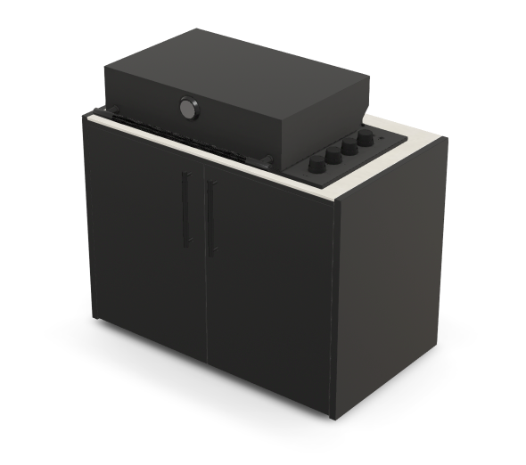 Brabura Box-Q 4-Brenner schwarz| Neuestes Edelstahlmodell, Detailansicht 7