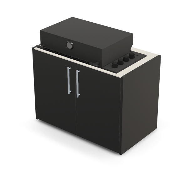 Brabura Box-Q 4-Brenner schwarz| Neuestes Edelstahlmodell, Detailansicht 8
