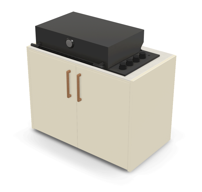 Brabura Box-Q 4-Brenner schwarz| Neuestes Edelstahlmodell, Detailansicht 9