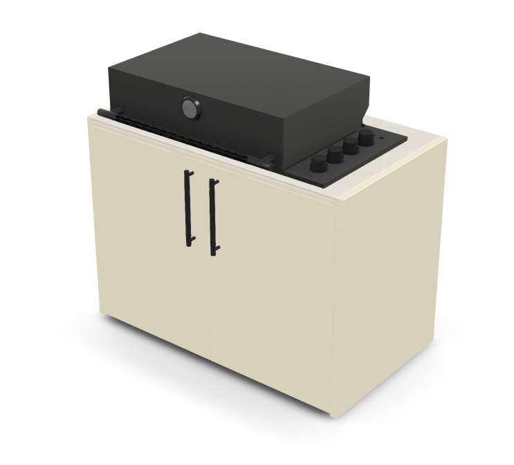 Brabura Box-Q 4-Brenner schwarz| Neuestes Edelstahlmodell, Detailansicht 10