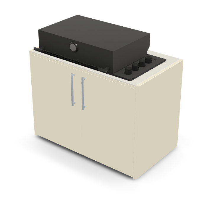 Brabura Box-Q 4-Brenner schwarz| Neuestes Edelstahlmodell, Detailansicht 11
