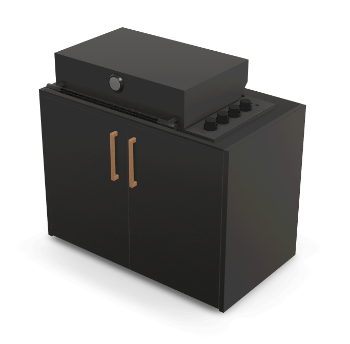 Brabura Box-Q 4-Brenner schwarz| Neuestes Edelstahlmodell, Detailansicht 12