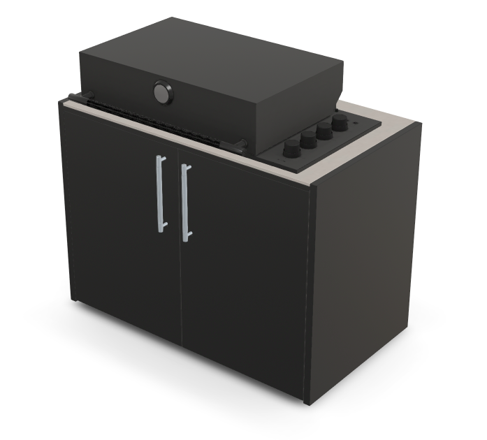 Brabura Box-Q 4-Brenner schwarz| Neuestes Edelstahlmodell, Detailansicht 26