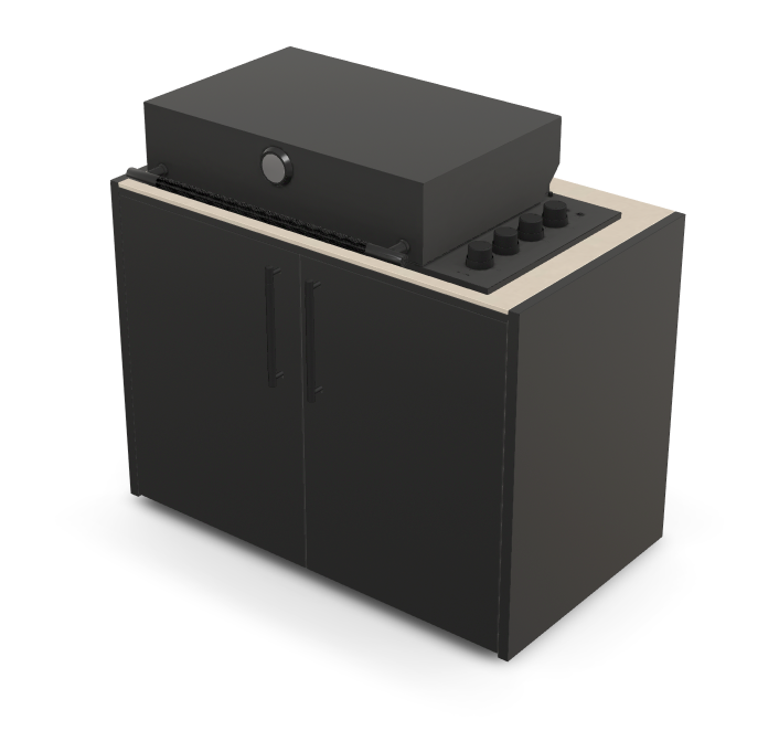 Brabura Box-Q 4-Brenner schwarz| Neuestes Edelstahlmodell, Detailansicht 43