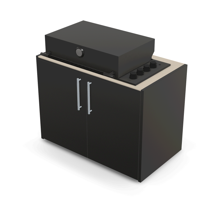Brabura Box-Q 4-Brenner schwarz| Neuestes Edelstahlmodell, Detailansicht 44