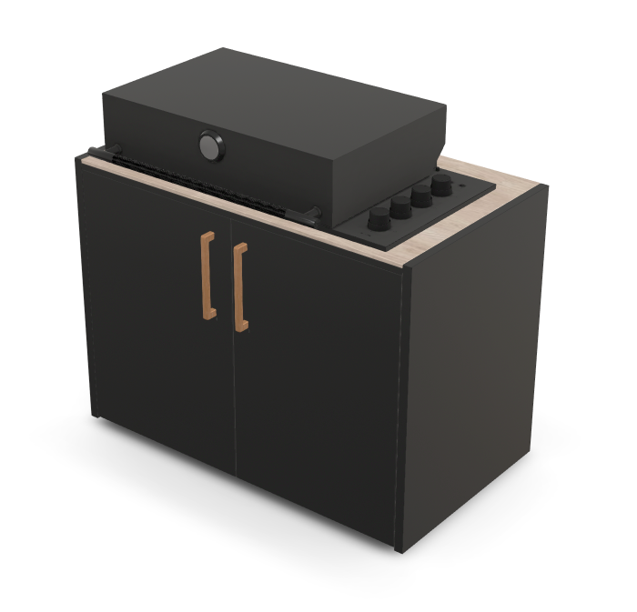 Brabura Box-Q 4-Brenner schwarz| Neuestes Edelstahlmodell, Detailansicht 18