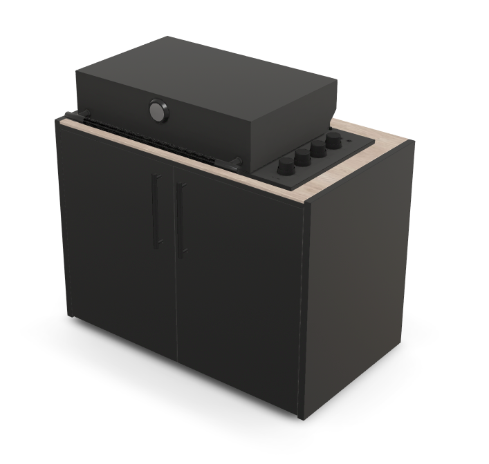 Brabura Box-Q 4-Brenner schwarz| Neuestes Edelstahlmodell, Detailansicht 19