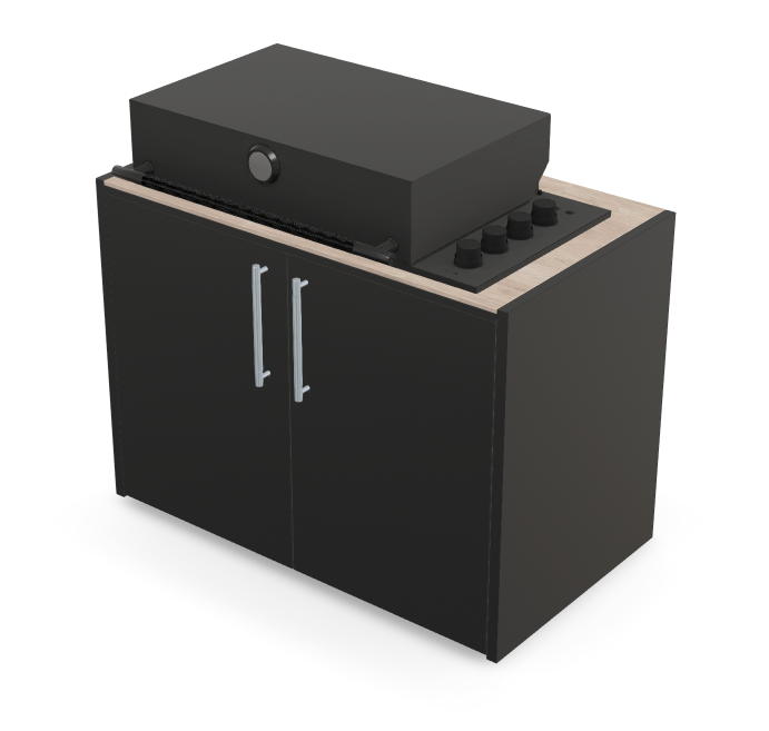 Brabura Box-Q 4-Brenner schwarz| Neuestes Edelstahlmodell, Detailansicht 20