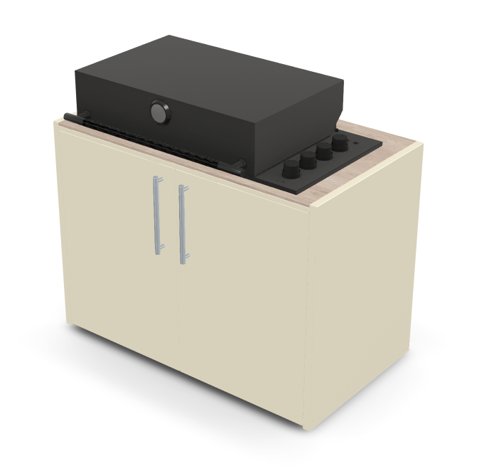 Brabura Box-Q 4-Brenner schwarz| Neuestes Edelstahlmodell, Detailansicht 23