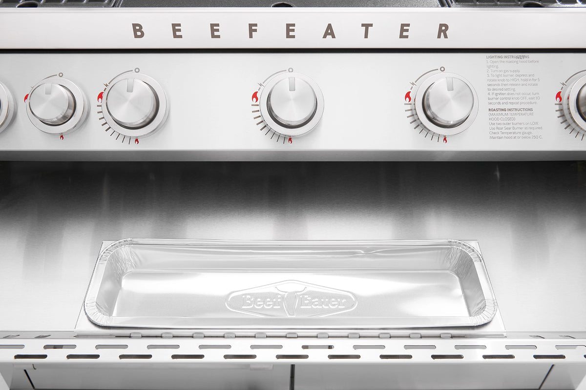 BeefEater 7000-Serie Premium 5-Brenner Einbau-Gasgrill Fettauffangschale