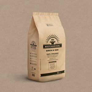 Bestcharcoal Holzkohle, Eiche & Birke 3kg