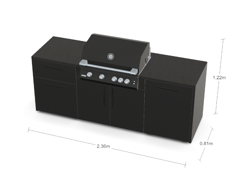 Brabura The Basic TWO All Black, Detailansicht 1