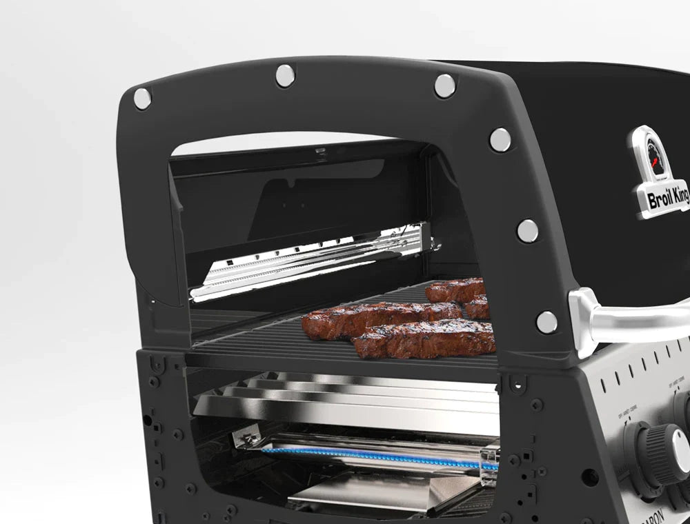 Broil King Baron 490 IR inkl. Drehspieß & Infrarotbrenner, Grillrost aus Gusseisen, für 1 - 12 Personen, Detailansicht 5