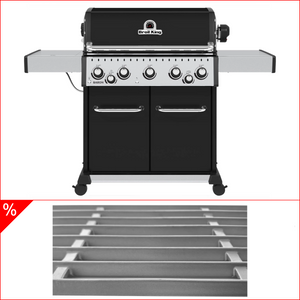 Broil King Baron 590 inkl. Drehspieß & Edelstahlgussrost, Grillbundle