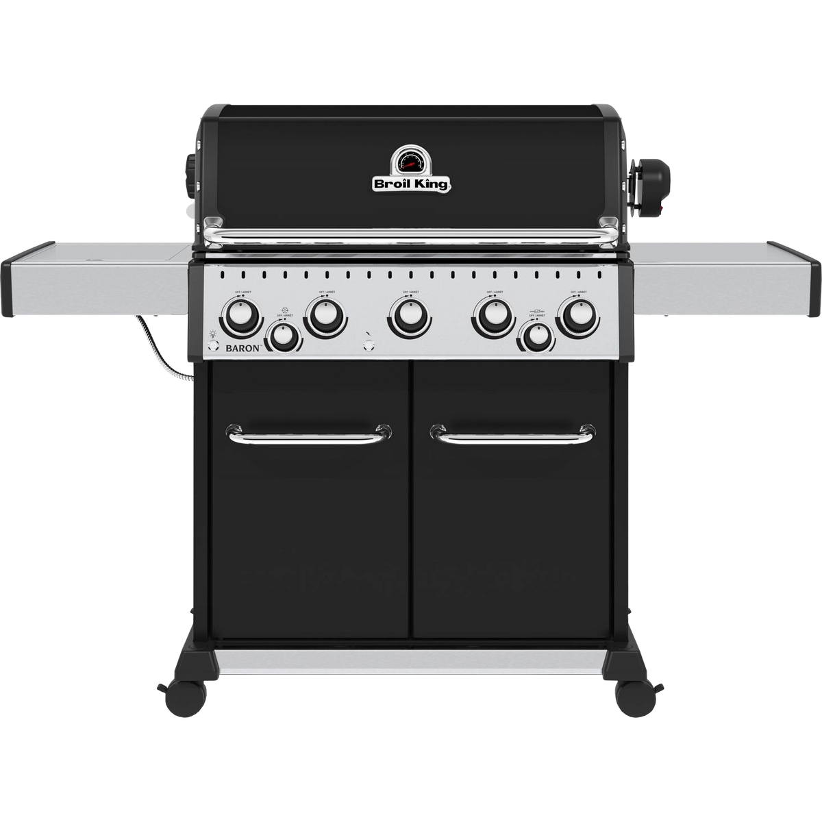 Broil King Baron 590 Schwarz Gasgrill in Frontansicht