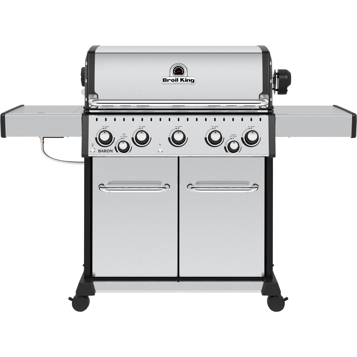 Broil King Baron S 590 IR inklusive Drehspieß & Infrarotbrenner, Grillrost aus Gusseisen, für 1 - 15 Personen