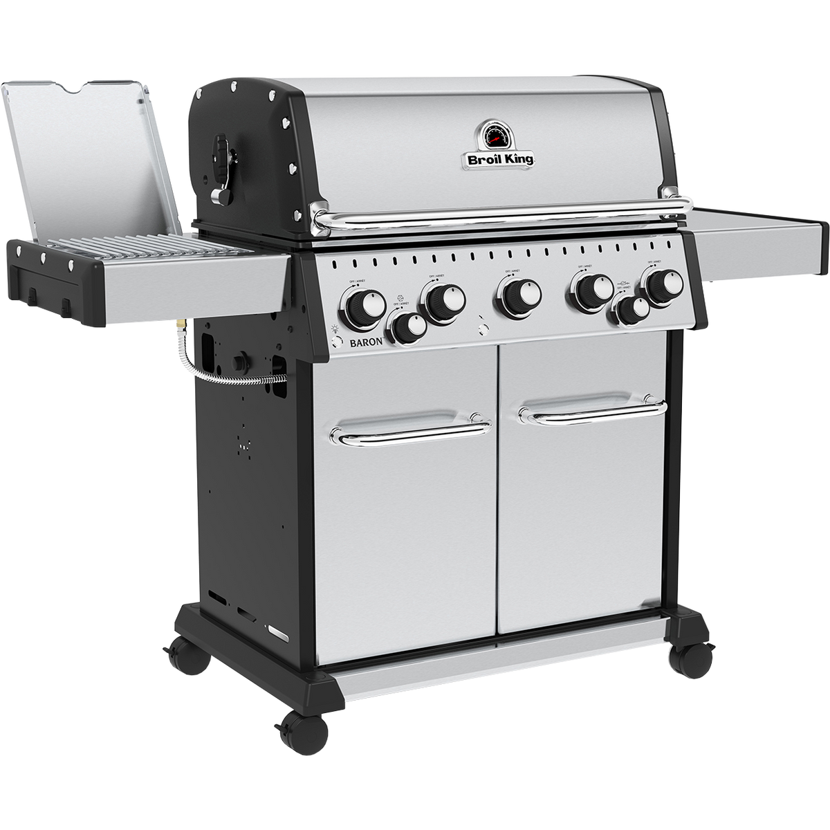 Broil King Baron S 590 IR inklusive Drehspieß & Infrarotbrenner, Grillrost aus Gusseisen, für 1 - 15 Personen, Detailansicht