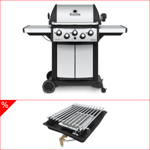 Broil King Signet 390 IR inkl. Drehspieß & Infrarotbrenner Umrüst-Kit, Grillbundle