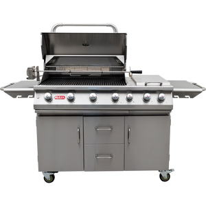 Bull 7Burner, Grillrost aus Edelstahl, für 1 - 24 Personen, Detailansicht 1