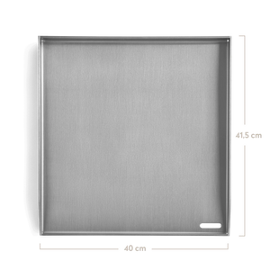 Burnhard Plancha Grillplatte passend für FRED| 41, 5 x 40 x 3, 5 cm, Grillzubehör, Detailansicht 1