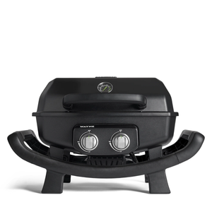 Burnhard WAYNE Balkongrill 2-Brenner Camper Edition, Grillrost aus Gusseisen