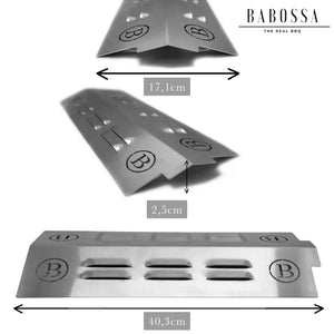 BABOSSA Flammschutzblech, Burnhard Earl, Grillzubehör, Detailansicht 1