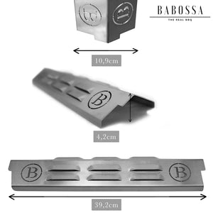 BABOSSA Flammschutzblech, Enders Boston Black Pro, Grillzubehör, Detailansicht 1