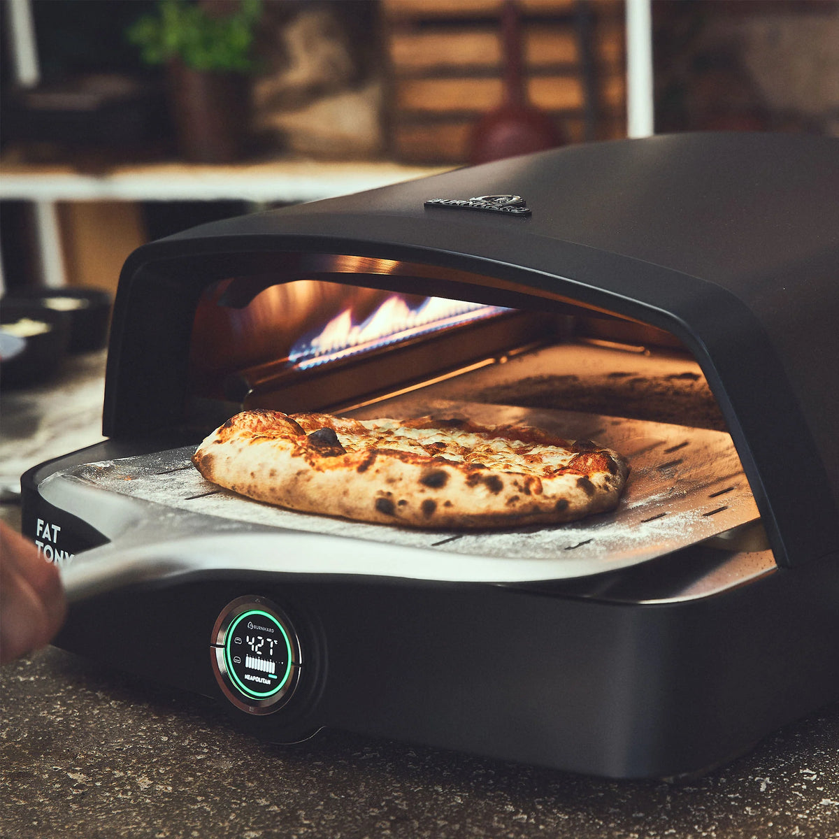 Burnhard Fat TONY Gas-Pizzaofen, Detailansicht 1