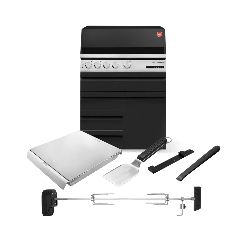 Otto Wilde „Röst Profi“-Set mit Gasgrill G32 Connected, 3 Schubladen + 1 Tür, Bundle