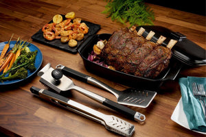 Napoleon Grillbesteckset PRO, 3-tlg. - Grillzange PRO, Grillwender PRO & Grillbürste PRO, Grillzubehör, Detailansicht 1