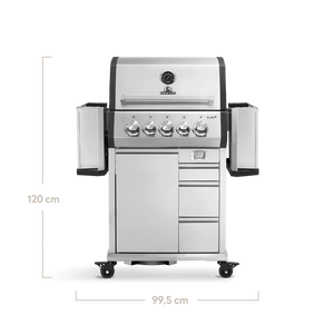 Burnhard EARL Premium-Gasgrill 3-Brenner Edelstahl mit Edelstahlrost, Grillrost, Detailansicht 1