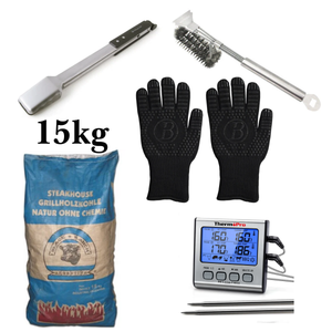 Grillgoods Kohlegrill Starter Set, Bundle