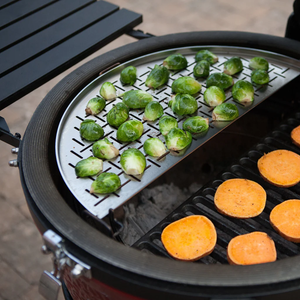 Anwendungsbild KamadoJoe Edelstahlauflage Halbrund, Big Joe