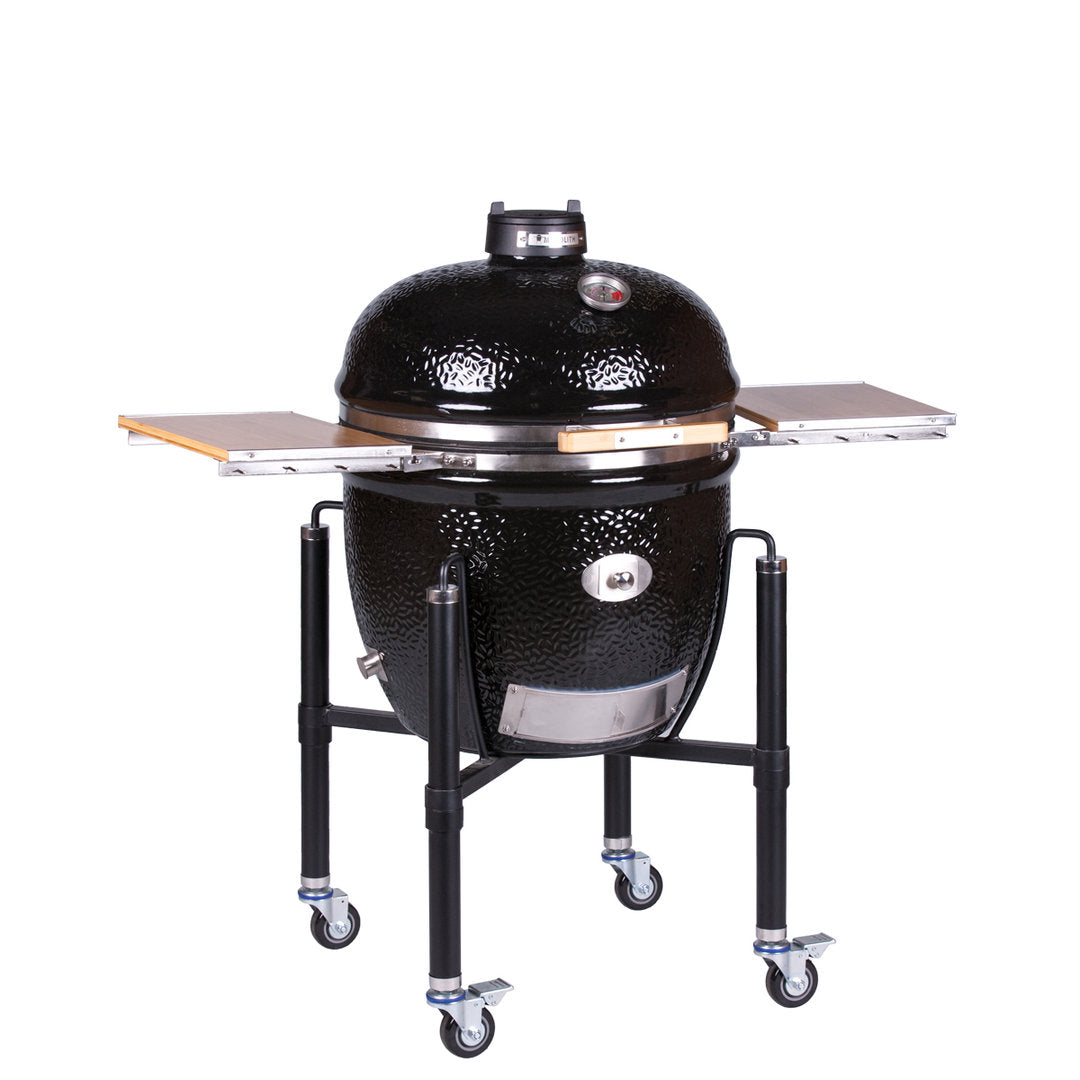 Monolith LeChef Pro 2.0, Schwarz, Grillrost aus Edelstahl, für 1 - 12 Personen, Detailansicht 2