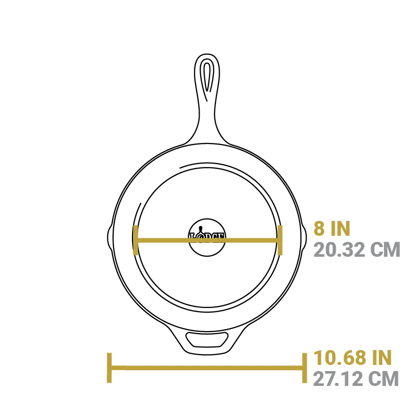 Lodge Gusspfanne, 26cm, Grilzubehör, Detailansicht 6