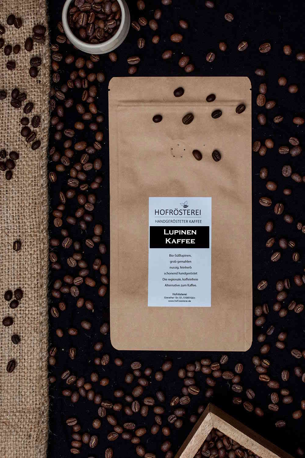 Hofrösterei Kaffeebohnen Lupinen Kaffee 500g, Kaffee & Espresso