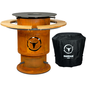Moesta Bandit Bambus & BBQ-Disk inkl. Abdeckhaube, Grillbundle