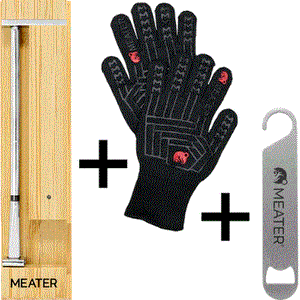 Meater Pro/ 2 + Grillthermometer Bluetooth + Handschuhe & Flaschenöffner "Community Deal"