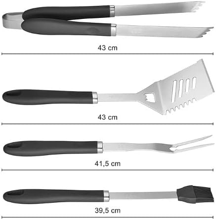 Miyako Grillbesteck-Set 4-tlg incl. Tasche, Grillzubehör, Detailansicht 2