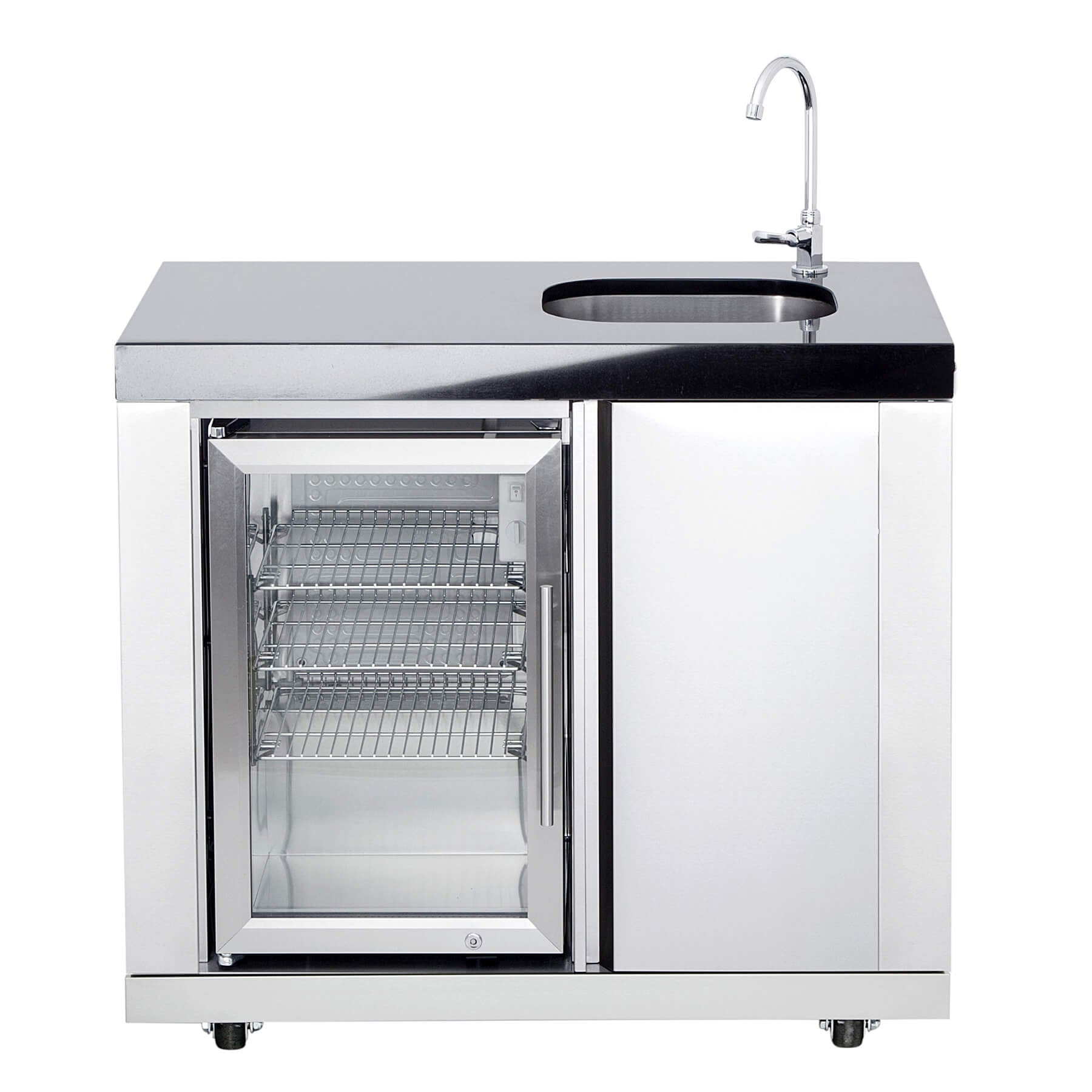 ALL'GRILL Modul 11 - Waschbecken-/ Kühlschrankkombi (Becken rechts)