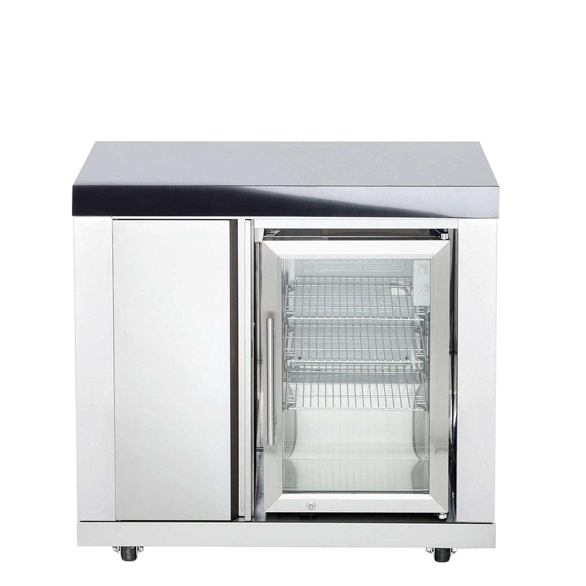 ALL'GRILL Modul 6 - Schrank (3 Regalfächer) mit Einzelkühlschrank
