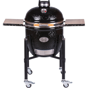 Monolith Classic Pro Serie 2.0, Schwarz, Grillrost aus Edelstahl, für 1 - 10 Personen