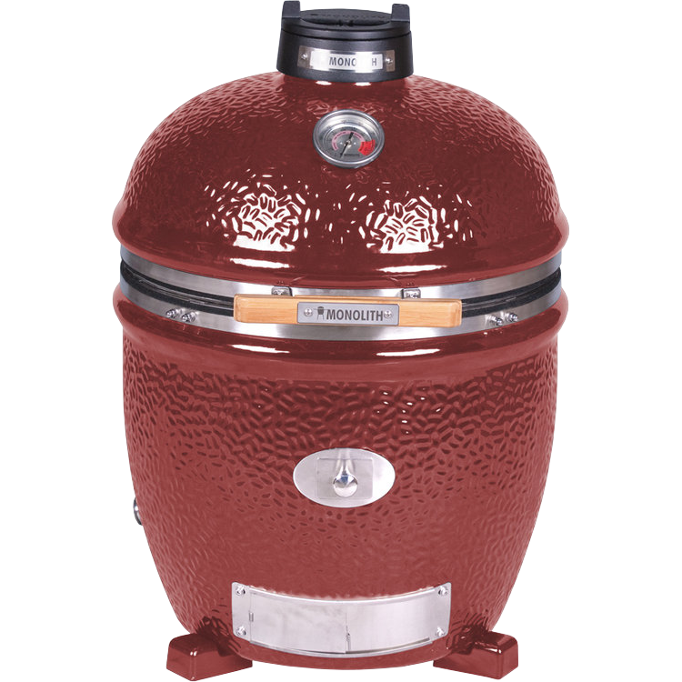 Monolith Classic Pro 2.0, Rot ohne Gestell, Grillrost aus Edelstahl, für 1 - 10 Personen