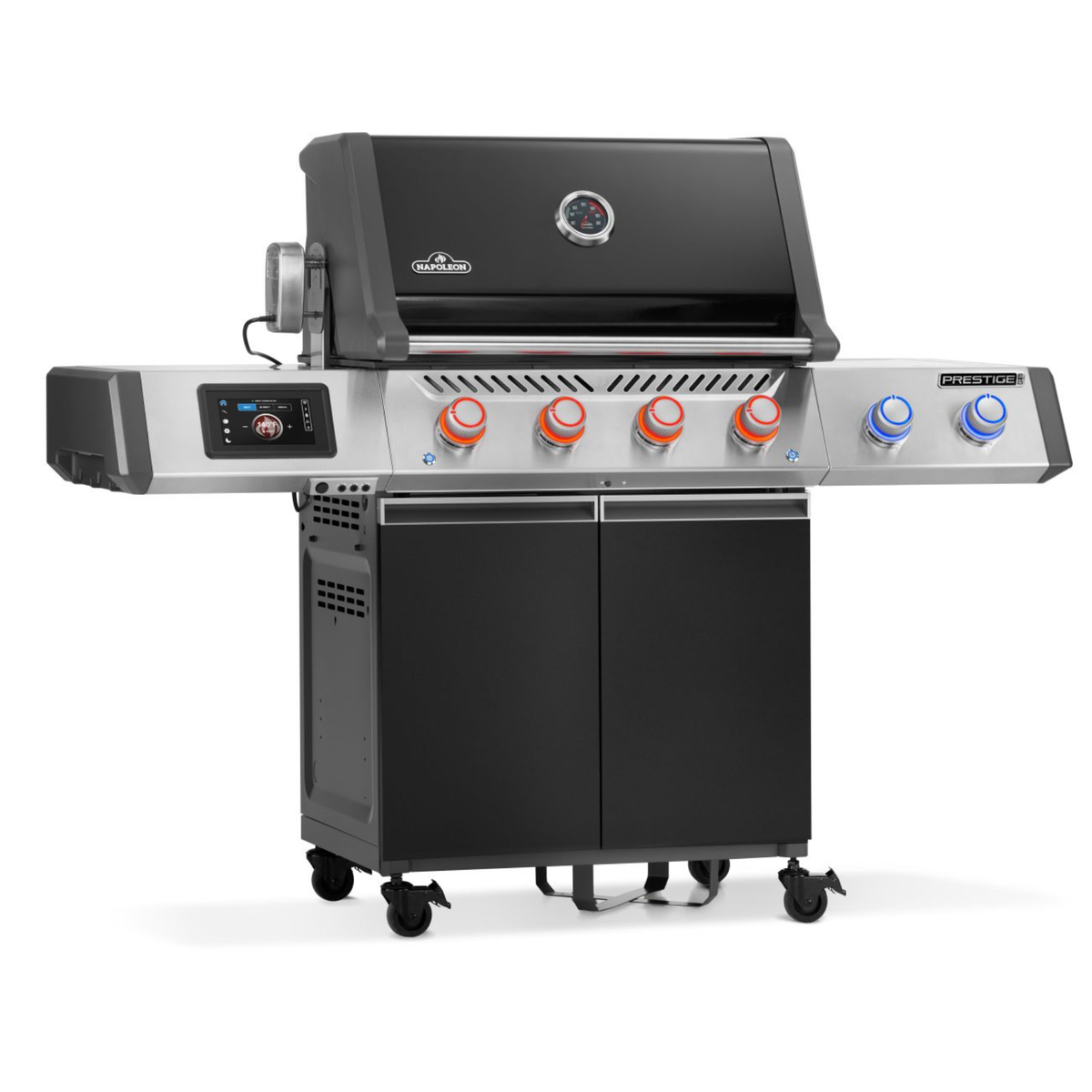 Napoleon Prestige PRO™ 500, Connected, Schwarz, inkl. Drehspieß, Grillrost aus Edelstahl, für 1 - 12 Personen, Detailansicht