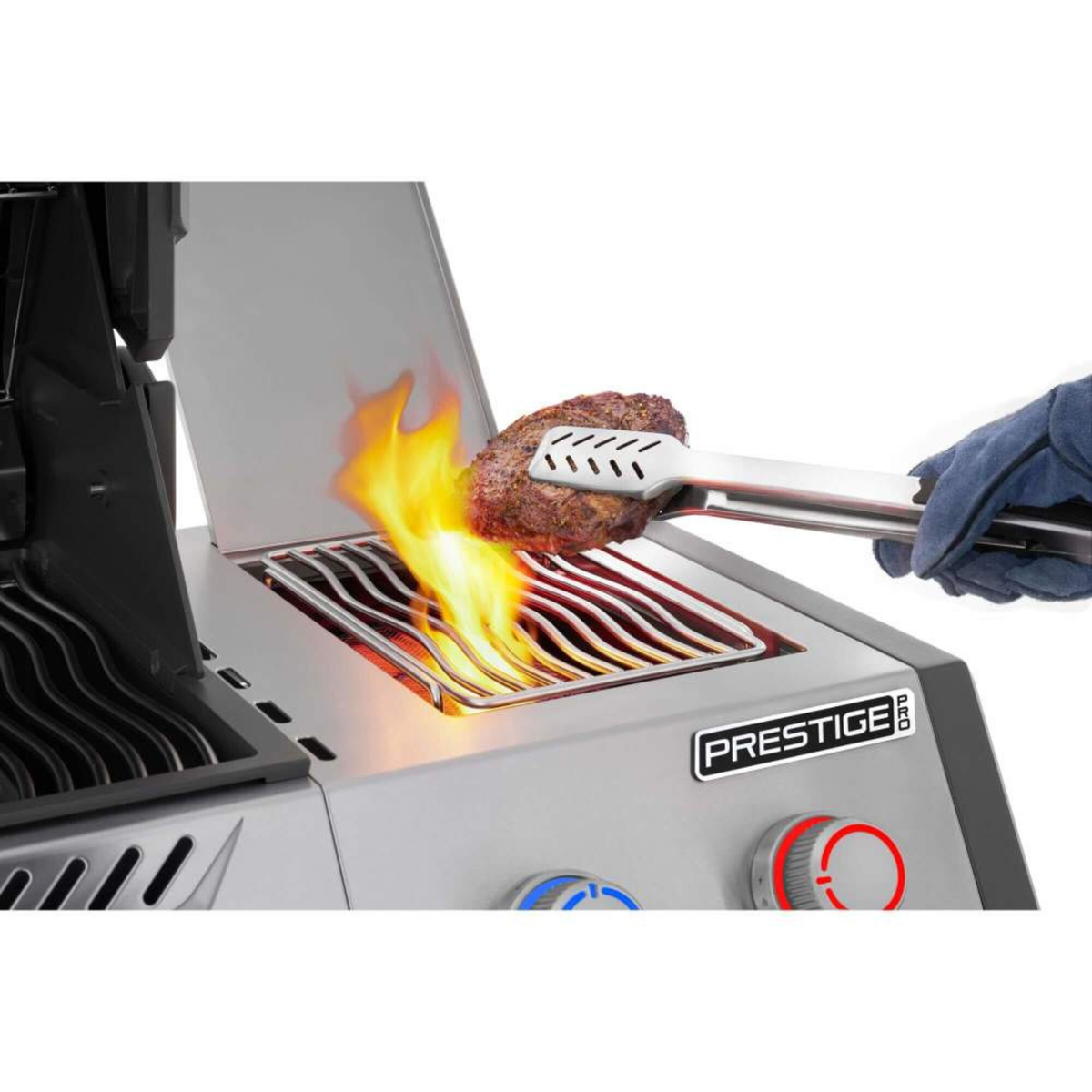 Napoleon Prestige PRO™ 500, Connected, Edelstahl, inkl. Drehspieß, Grillrost, für 1 - 12 Personen, Detailansicht 6